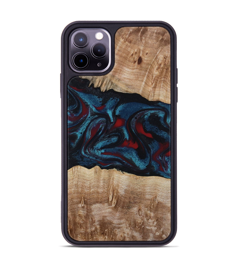 iPhone 11 Pro Max Wood Phone Case - Rhea (Red, 794806)