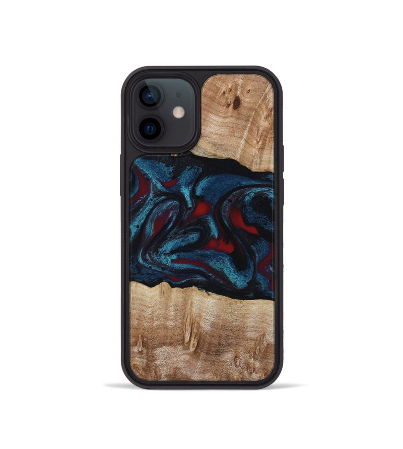 iPhone 12 mini Wood Phone Case - Rhea (Red, 794806)