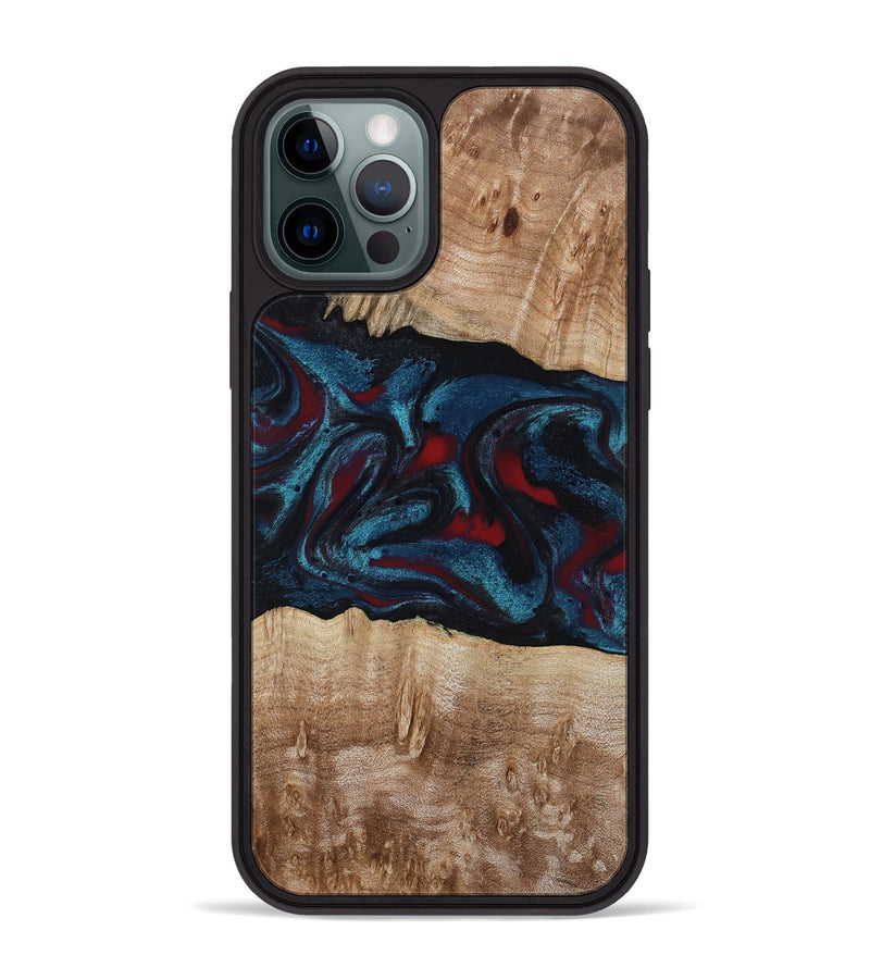 iPhone 12 Pro Max Wood Phone Case - Rhea (Red, 794806)