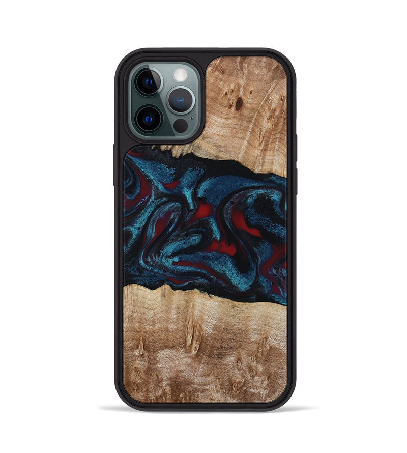 iPhone 12 Pro Wood Phone Case - Rhea (Red, 794806)