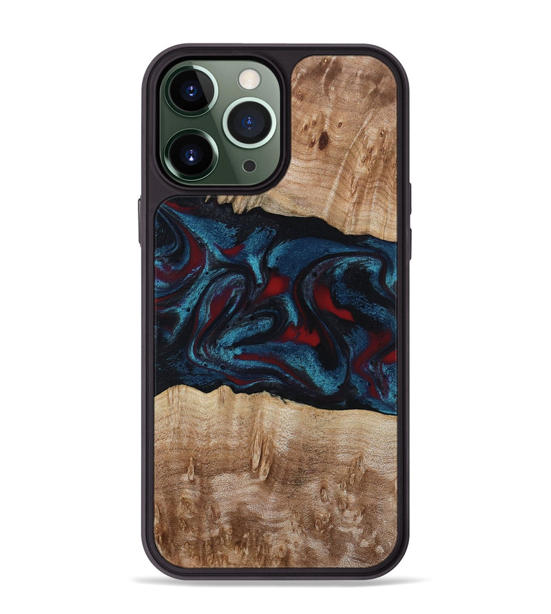 iPhone 13 Pro Max Wood Phone Case - Rhea (Red, 794806)