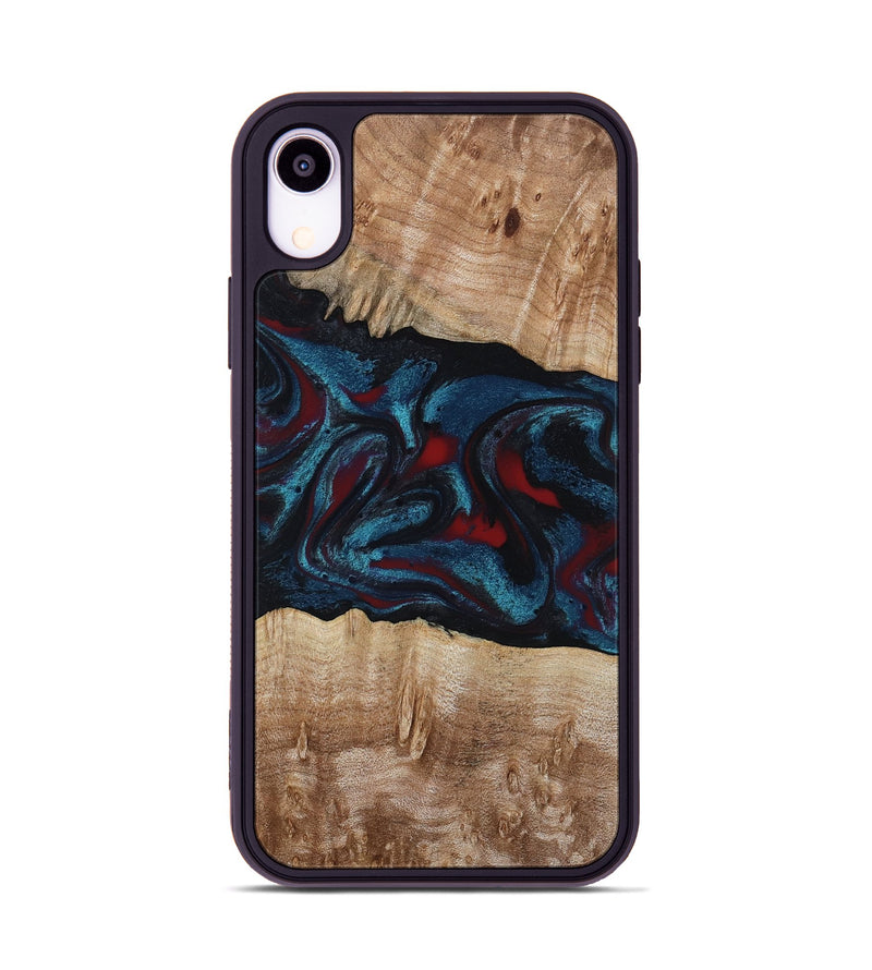 iPhone Xr Wood Phone Case - Rhea (Red, 794806)