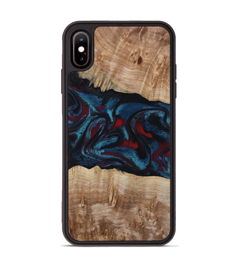 iPhone Xs Max Wood Phone Case - Rhea (Red, 794806)