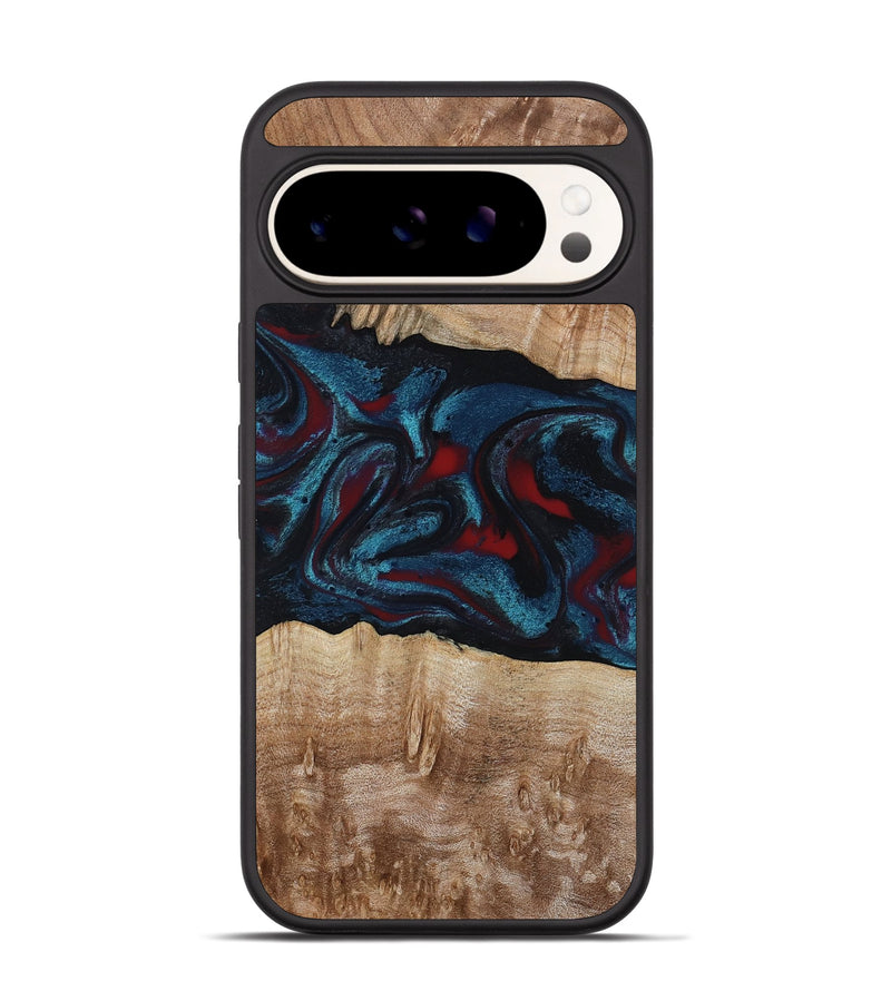 Pixel 9 Pro Wood Phone Case - Rhea (Red, 794806)