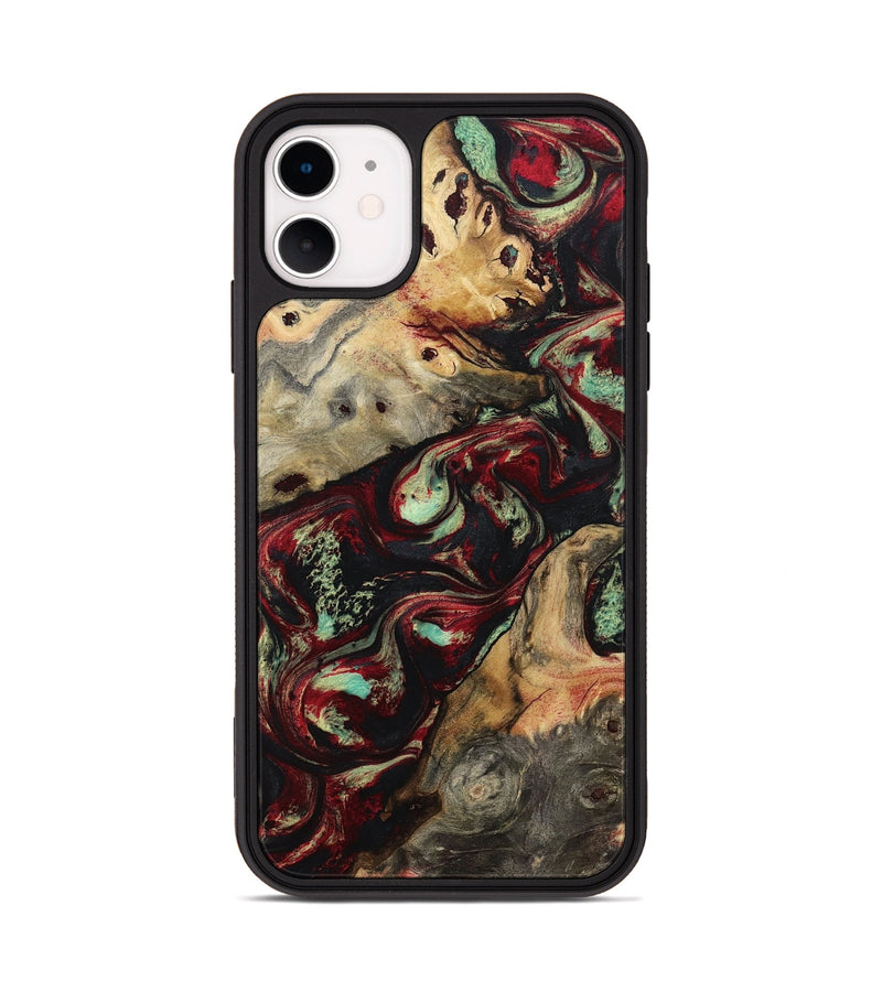 iPhone 11 Wood Phone Case - Danette (Red, 794812)