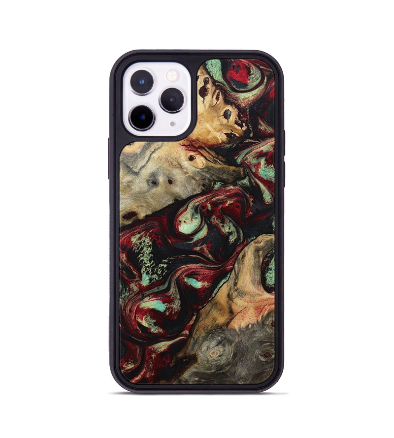 iPhone 11 Pro Wood Phone Case - Danette (Red, 794812)