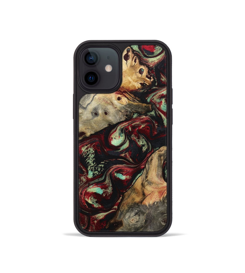 iPhone 12 mini Wood Phone Case - Danette (Red, 794812)
