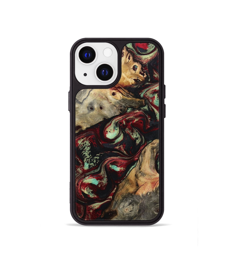 iPhone 13 mini Wood Phone Case - Danette (Red, 794812)