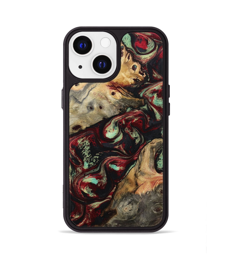 iPhone 13 Wood Phone Case - Danette (Red, 794812)