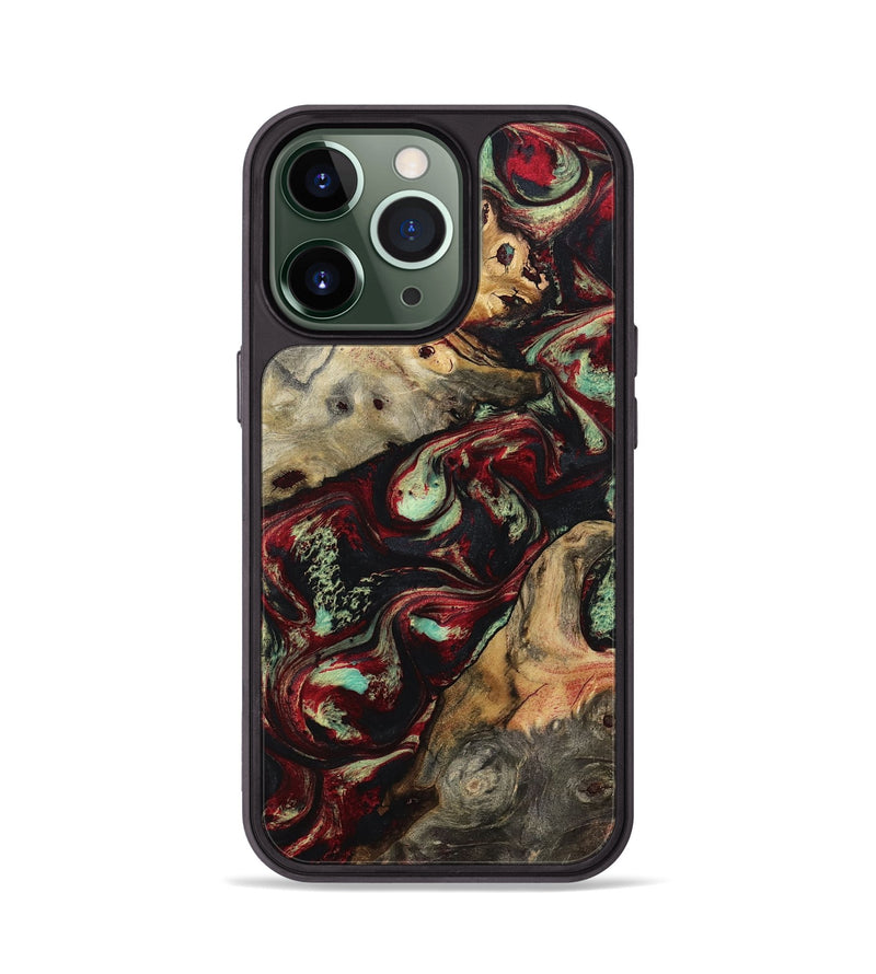 iPhone 13 Pro Wood Phone Case - Danette (Red, 794812)