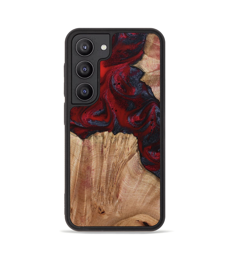 Galaxy S23 Wood Phone Case - Debora (Red, 794813)