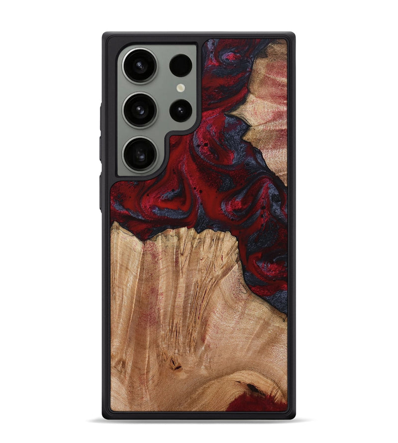Galaxy S24 Ultra Wood Phone Case - Debora (Red, 794813)
