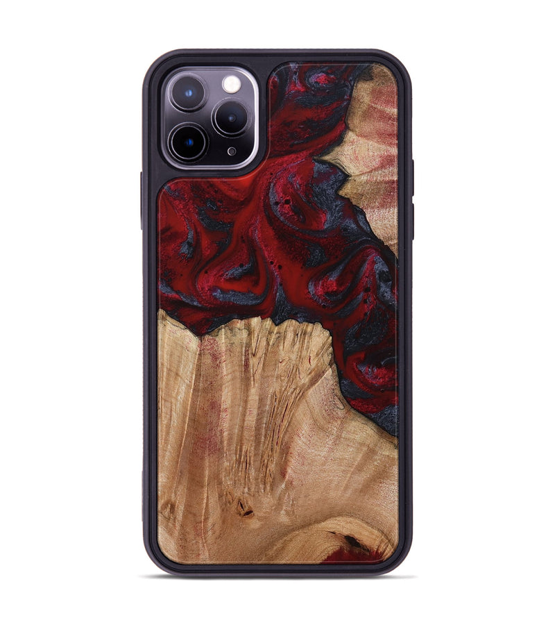 iPhone 11 Pro Max Wood Phone Case - Debora (Red, 794813)