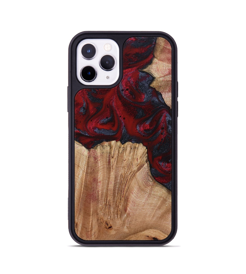 iPhone 11 Pro Wood Phone Case - Debora (Red, 794813)