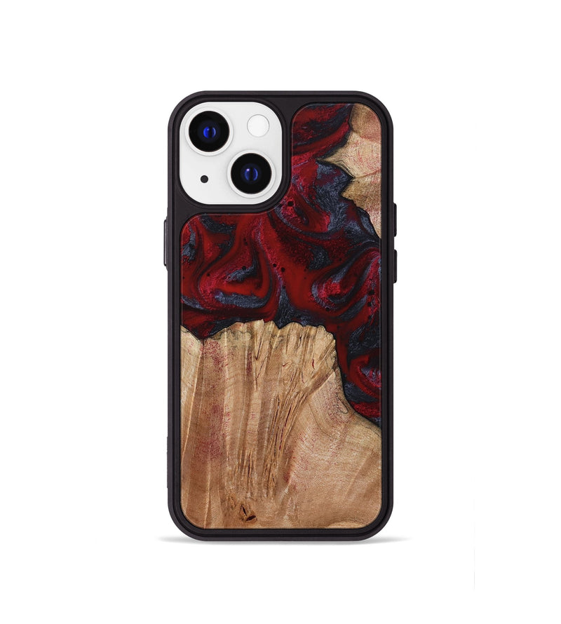 iPhone 13 mini Wood Phone Case - Debora (Red, 794813)