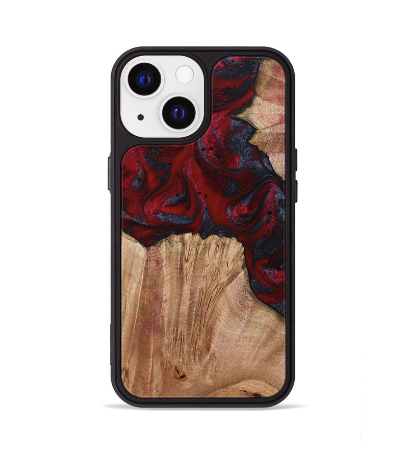 iPhone 13 Wood Phone Case - Debora (Red, 794813)