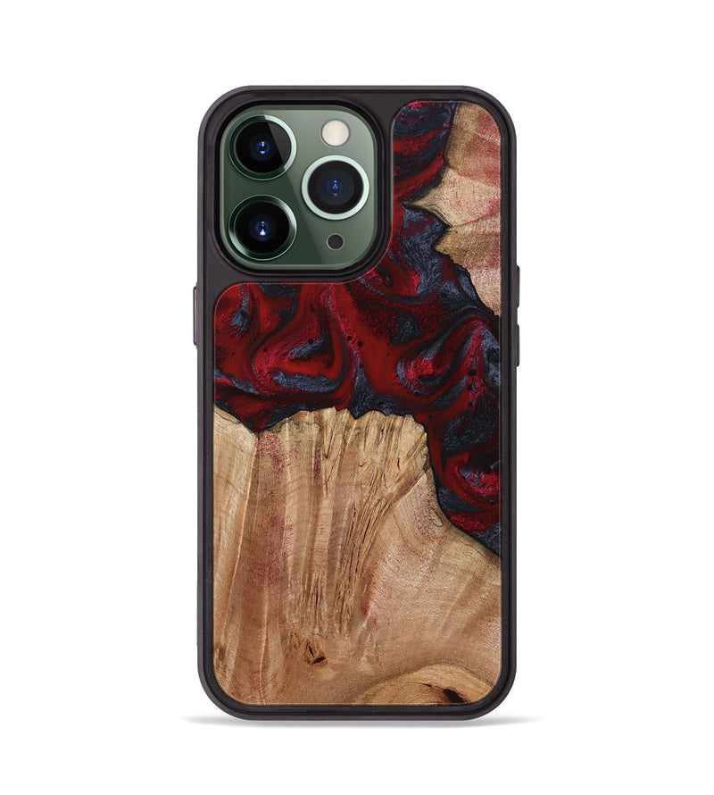 iPhone 13 Pro Wood Phone Case - Debora (Red, 794813)