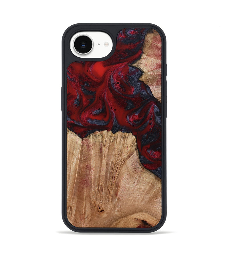 iPhone 16e Wood Phone Case - Debora (Red, 794813)