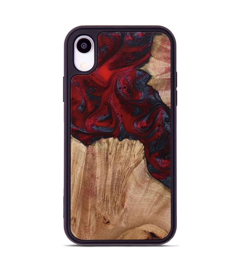 iPhone Xr Wood Phone Case - Debora (Red, 794813)