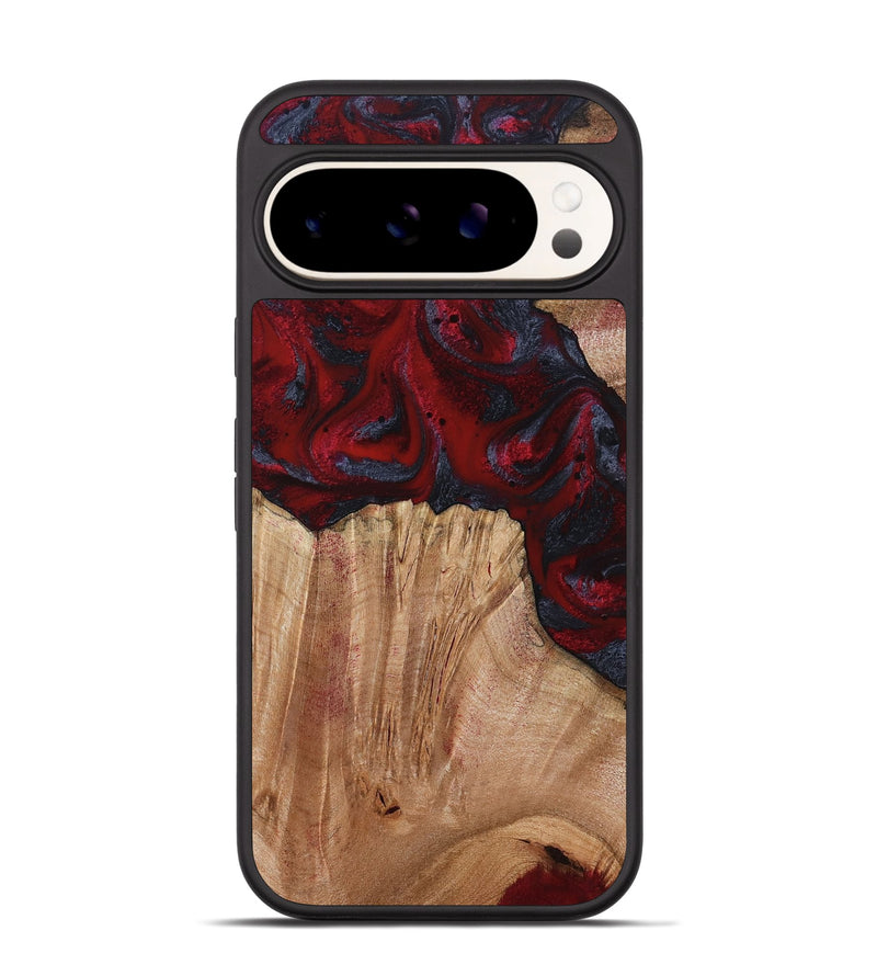 Pixel 9 Wood Phone Case - Debora (Red, 794813)