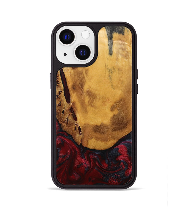 iPhone 13 Wood Phone Case - Steven (Red, 794820)