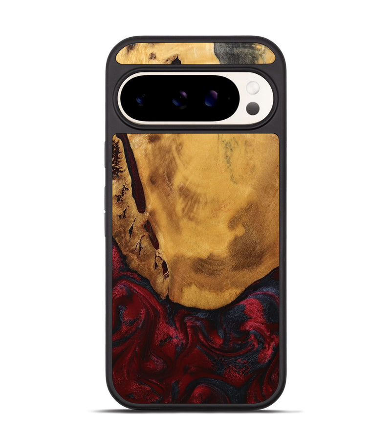 Pixel 9 Pro Wood Phone Case - Steven (Red, 794820)