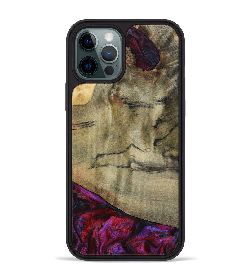 iPhone 12 Pro Max Wood Phone Case - Alora (Purple, 794821)