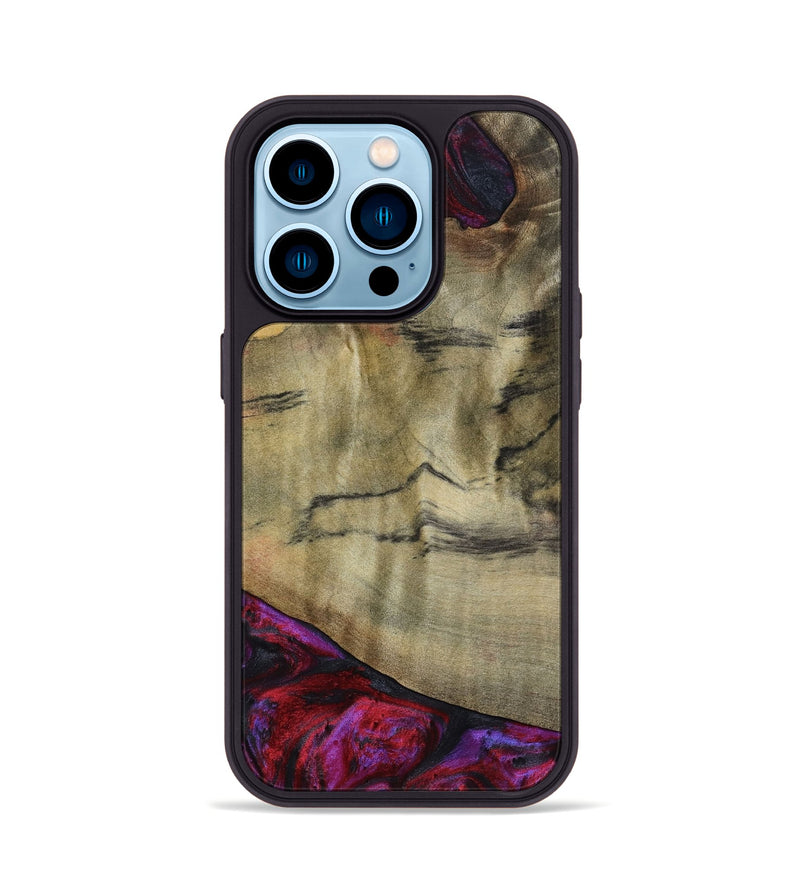 iPhone 14 Pro Wood Phone Case - Alora (Purple, 794821)