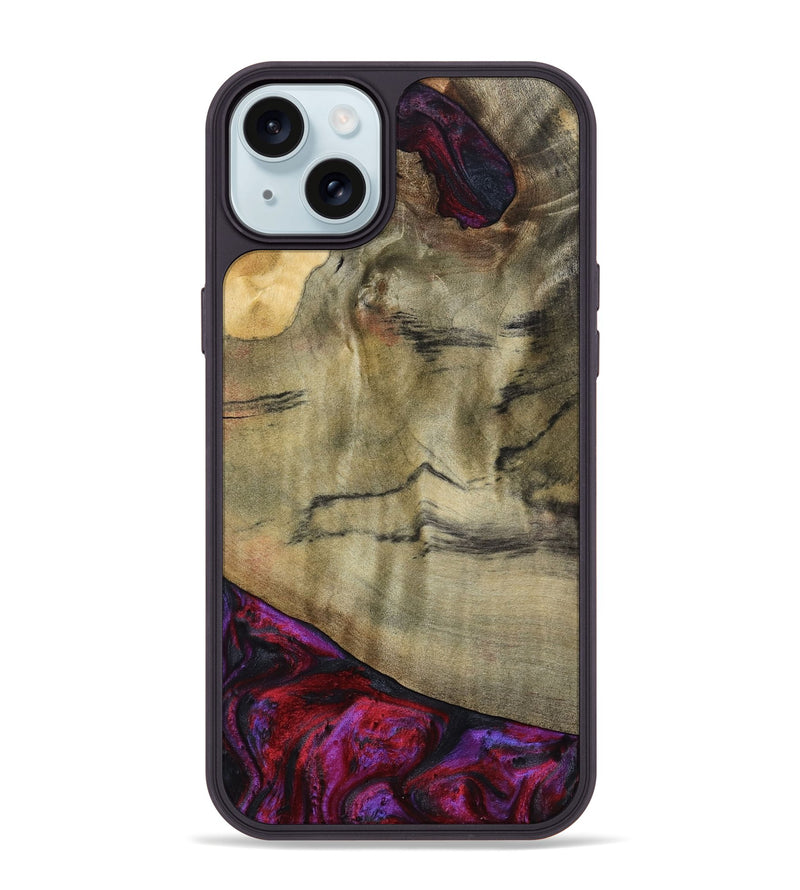 iPhone 15 Plus Wood Phone Case - Alora (Purple, 794821)