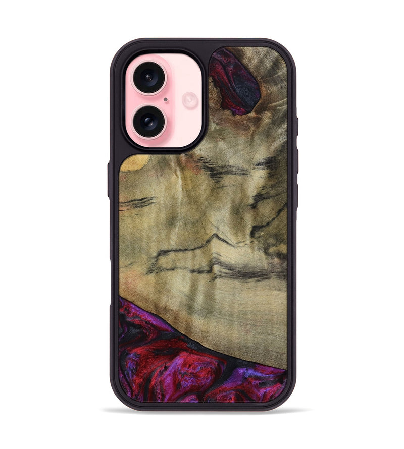 iPhone 16 Wood Phone Case - Alora (Purple, 794821)