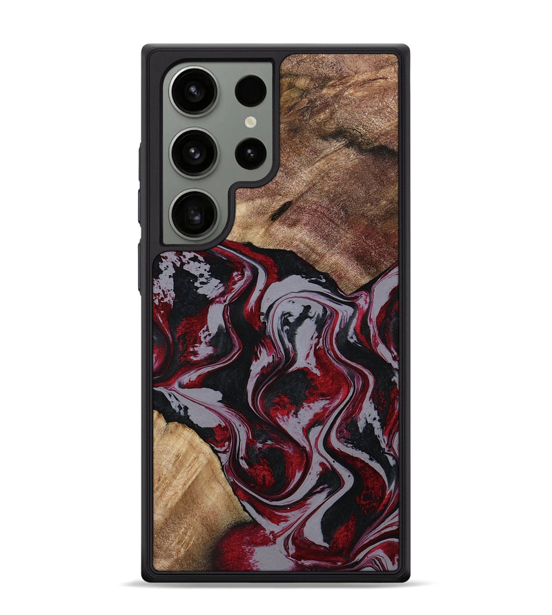 Galaxy S24 Ultra Wood Phone Case - Phyllis (Red, 794827)