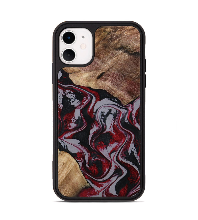 iPhone 11 Wood Phone Case - Phyllis (Red, 794827)
