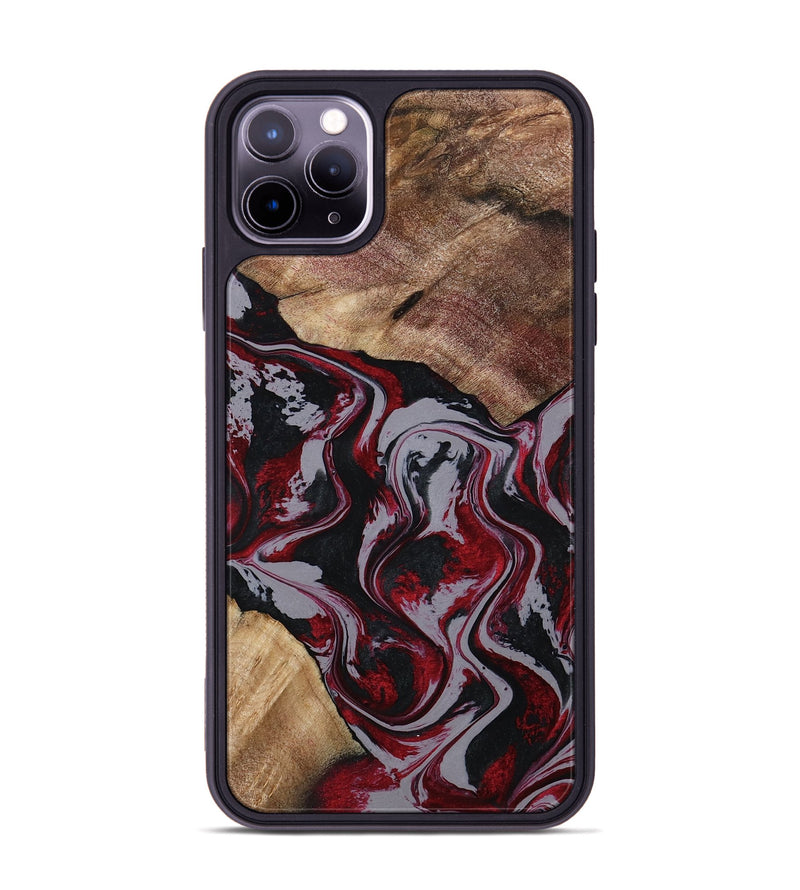 iPhone 11 Pro Max Wood Phone Case - Phyllis (Red, 794827)