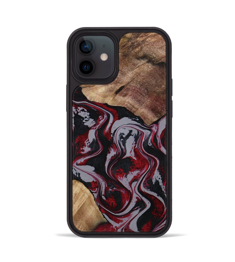 iPhone 12 Wood Phone Case - Phyllis (Red, 794827)