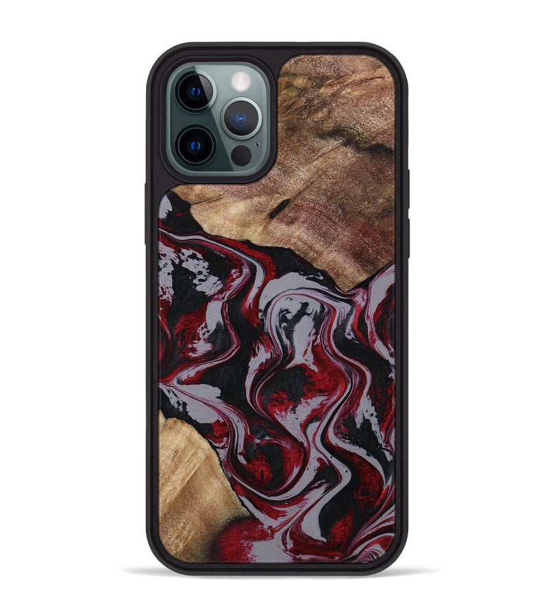 iPhone 12 Pro Max Wood Phone Case - Phyllis (Red, 794827)