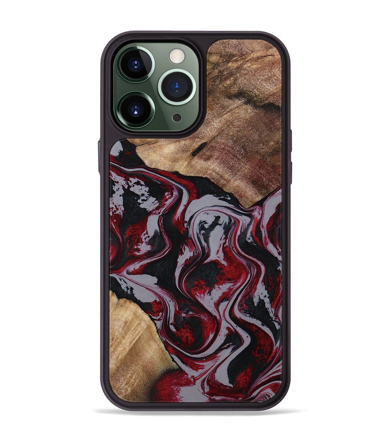 iPhone 13 Pro Max Wood Phone Case - Phyllis (Red, 794827)