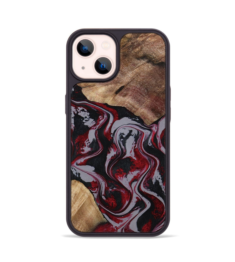 iPhone 14 Wood Phone Case - Phyllis (Red, 794827)