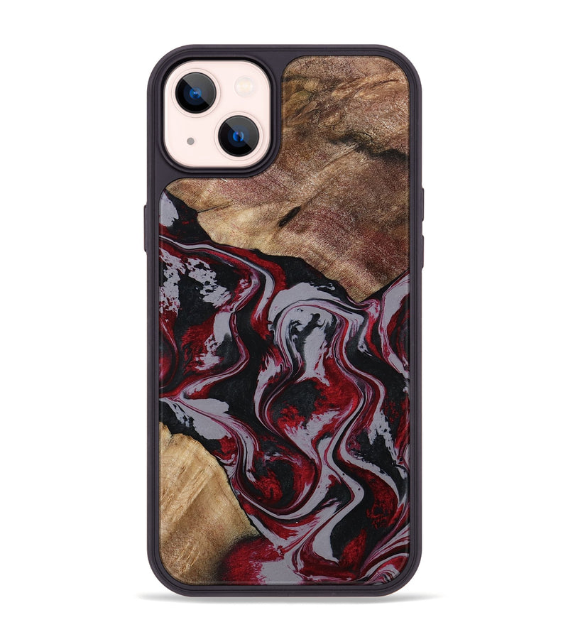 iPhone 14 Plus Wood Phone Case - Phyllis (Red, 794827)