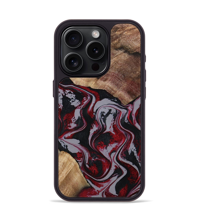 iPhone 15 Pro Wood Phone Case - Phyllis (Red, 794827)