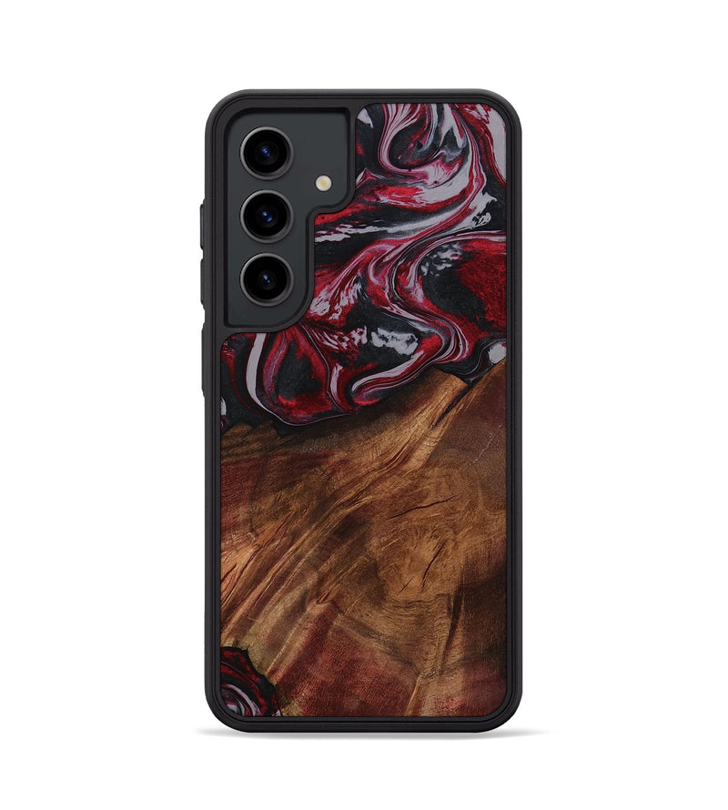 Galaxy S24 Wood Phone Case - Mohamed (Red, 794830)