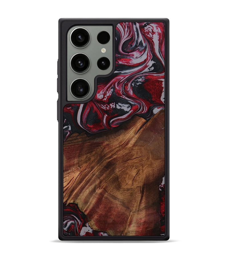 Galaxy S24 Ultra Wood Phone Case - Mohamed (Red, 794830)