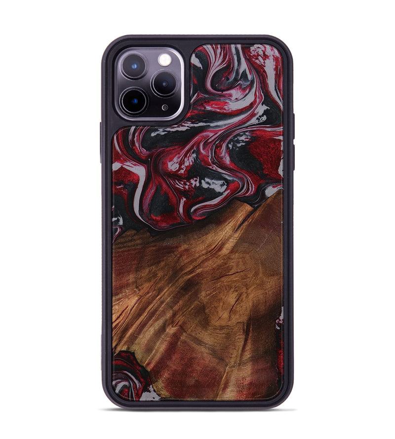 iPhone 11 Pro Max Wood Phone Case - Mohamed (Red, 794830)