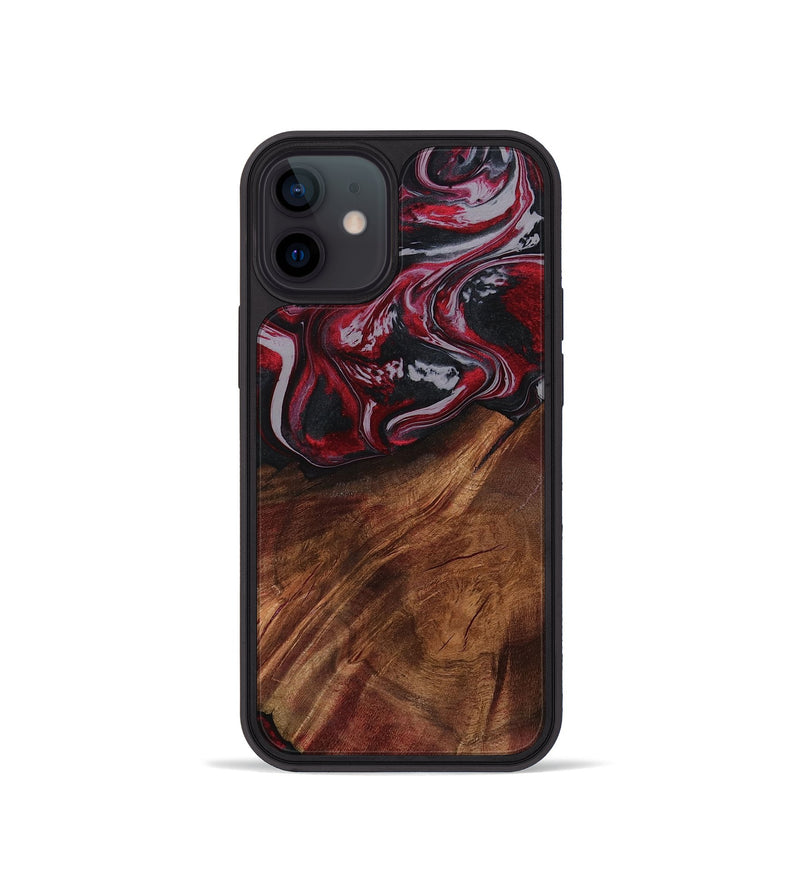iPhone 12 mini Wood Phone Case - Mohamed (Red, 794830)