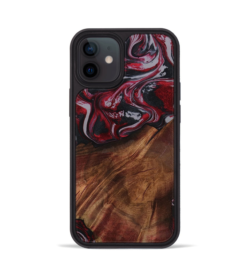 iPhone 12 Wood Phone Case - Mohamed (Red, 794830)