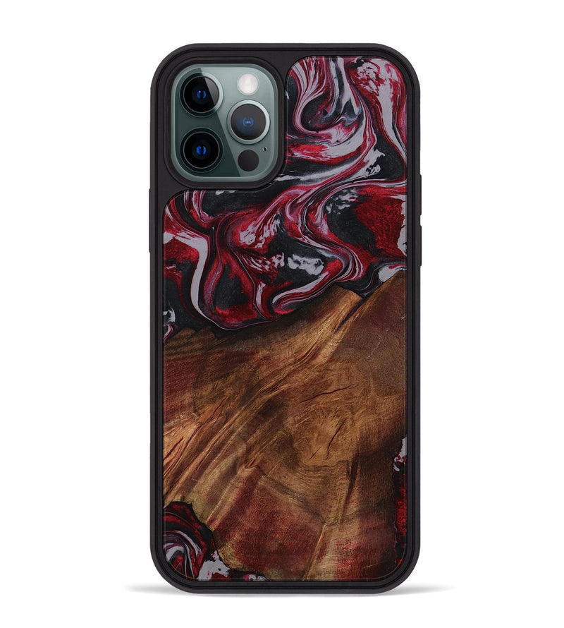 iPhone 12 Pro Max Wood Phone Case - Mohamed (Red, 794830)