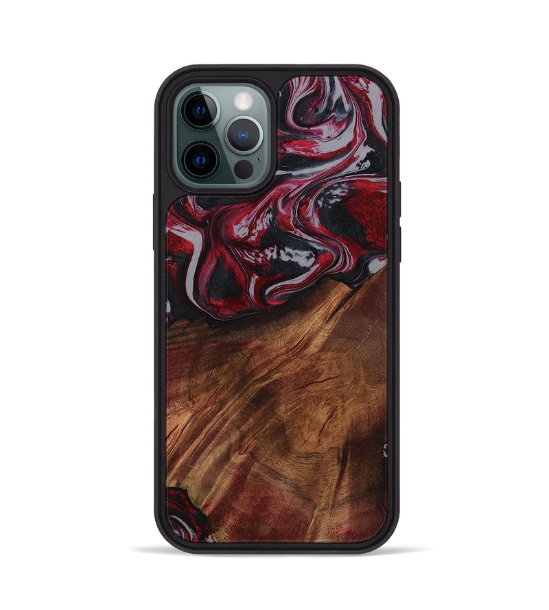 iPhone 12 Pro Wood Phone Case - Mohamed (Red, 794830)