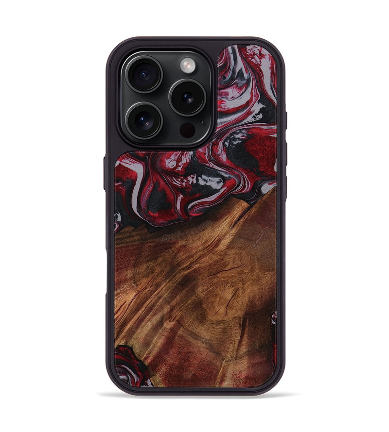 iPhone 16 Pro Wood Phone Case - Mohamed (Red, 794830)