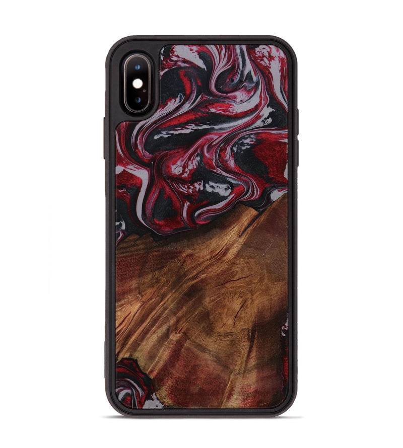 iPhone Xs Max Wood Phone Case - Mohamed (Red, 794830)