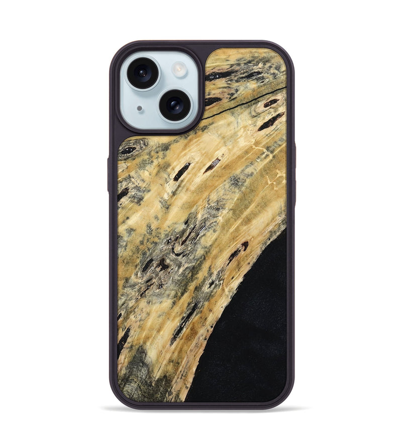 iPhone 15 Wood Phone Case - Jrue (Wood Burl, 794839)