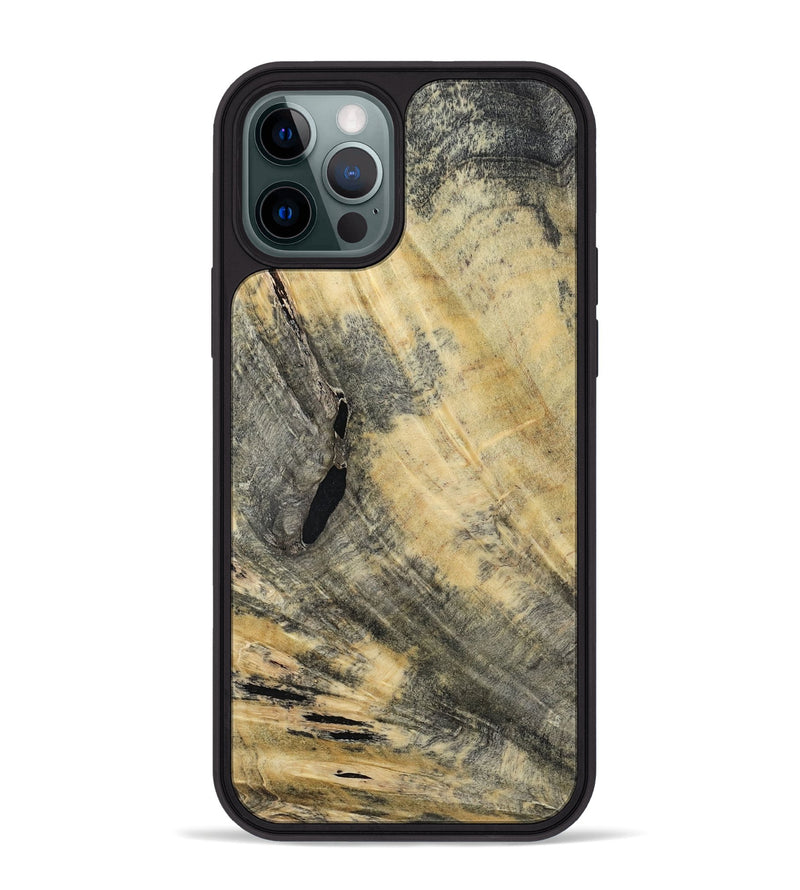 iPhone 12 Pro Max Wood Phone Case - Golden (Wood Burl, 794840)